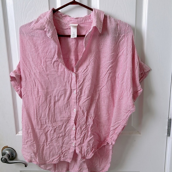 New H&M modal oversized button shirt - Picture 1 of 6